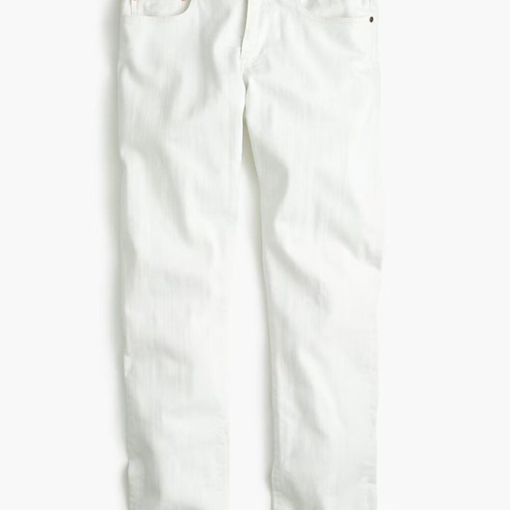 NWOT JCrew Size 32/32 484 Slim-fit stretch jean in white